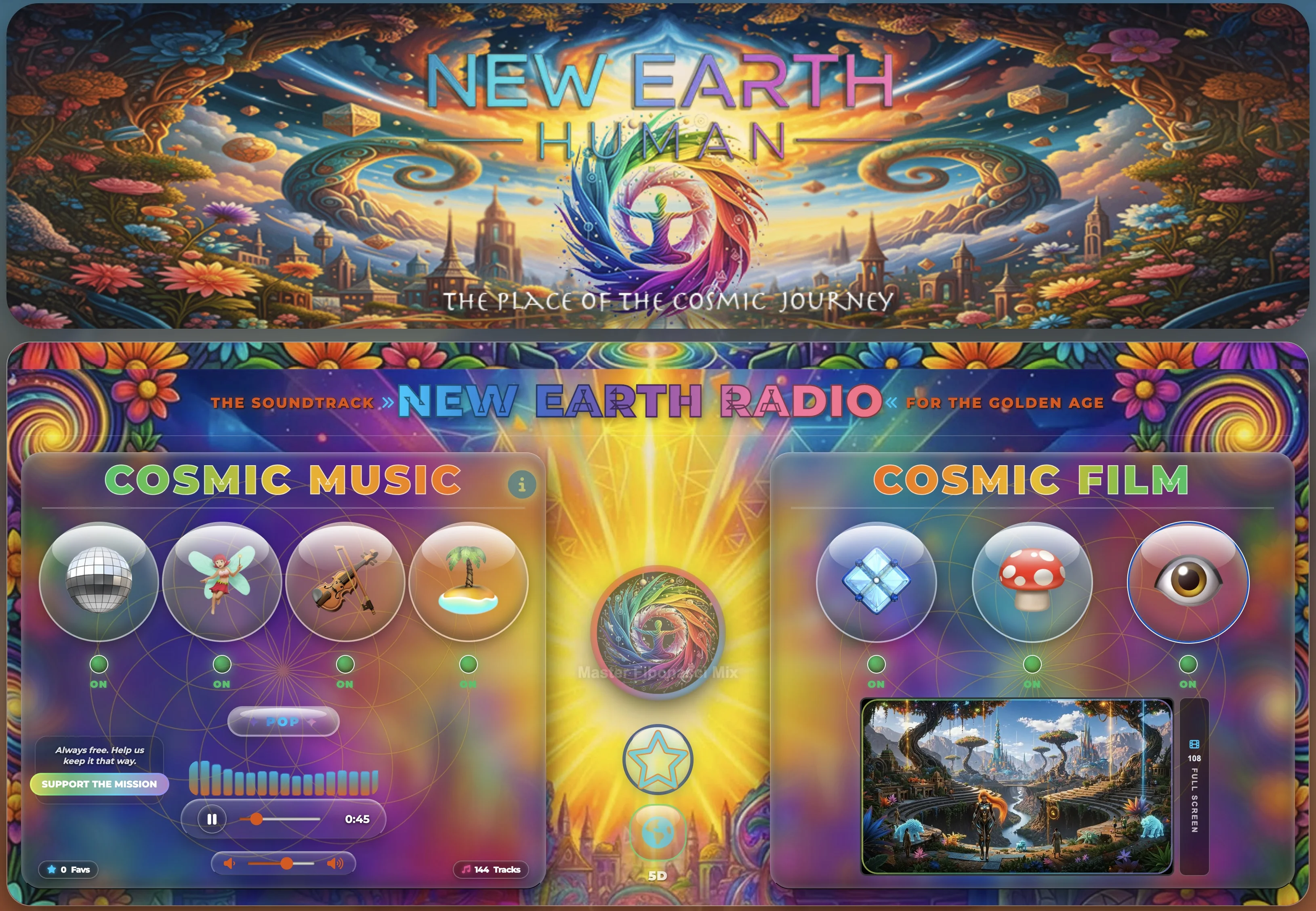 New Earth Human — The Place of the Cosmic Journey