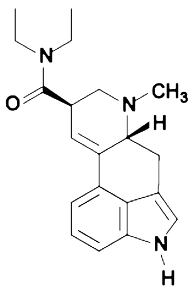 The molecular structure of LSD